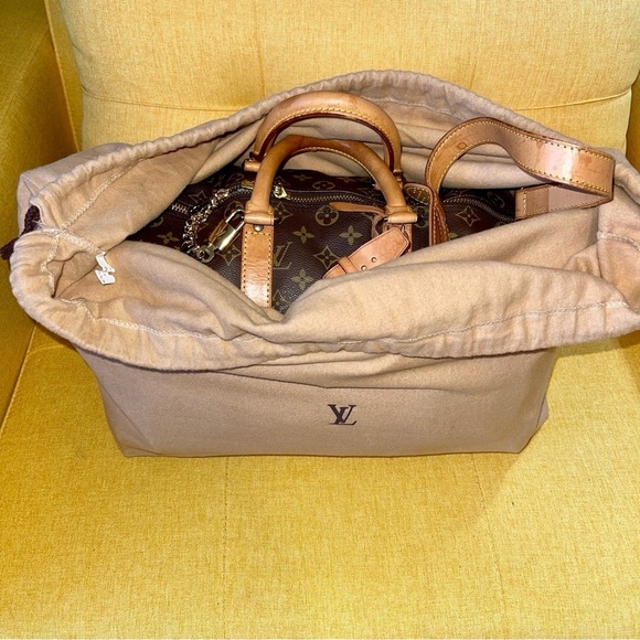 Louis Vuitton Dust Bag, Large, LV Monogram Drawstring - Picture 2 of 8